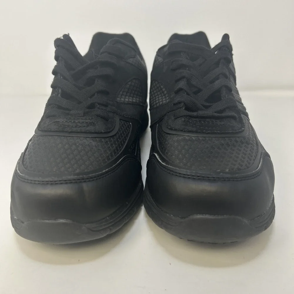 safeTstep Expo Runner 8 Slip Resistant Shoe Men's 9.5 Black,‎ Comfort Insole